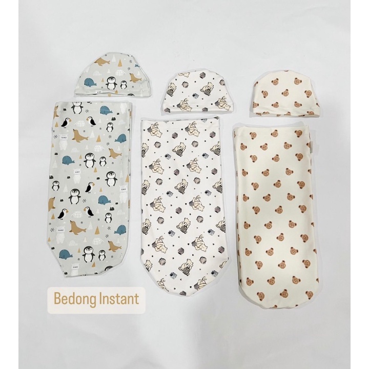 moochi baby bedong instanr swadle baby newborn ready