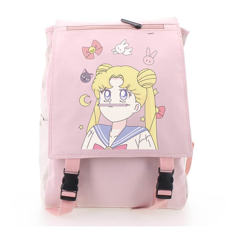 Sera Jepang lucu Sailor Moon ransel gadis lembut kecil segar gaya ins versi Korea dari tas ransel siswa Sakura