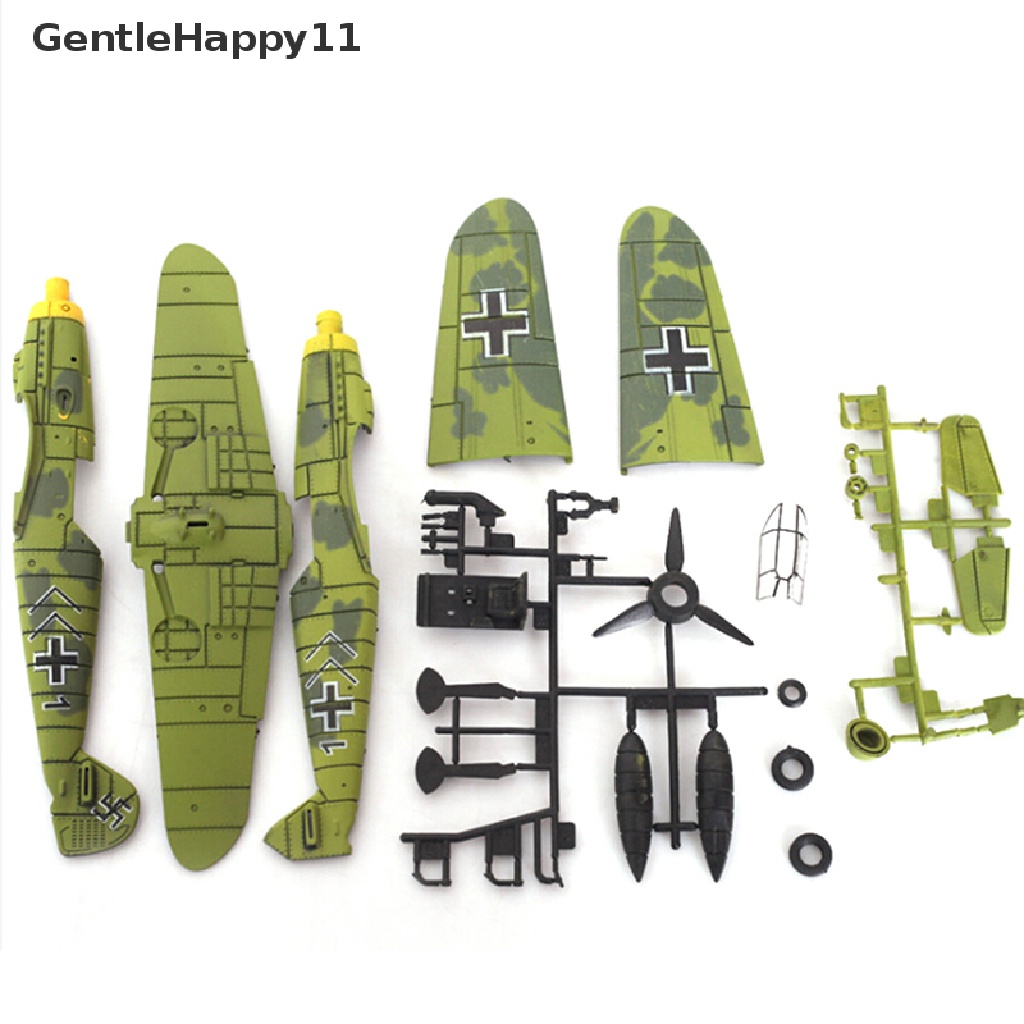 Gentlehappy 1pc1per48 Skala Merakit Mainan model Tempur Pesawat Tempur diecast war-II id