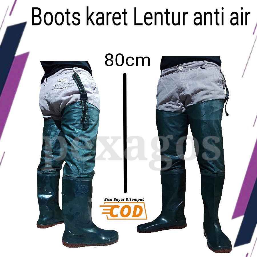 SEPATU SAWAH ANTI KEONG PANJANG PETANI 80CM SEPATU BOOTS KARET PANJANG