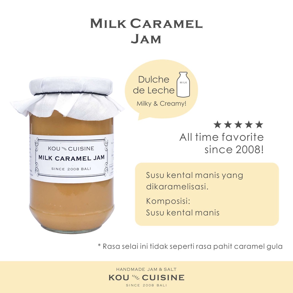 

KOU CUISINE - Milk Caramel Jam (330 ml)