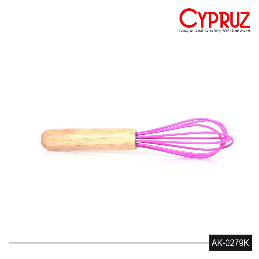 Kocokan Telur Nylon Gagang Kayu 30cm Cypruz AK-0279