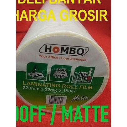 

Hombo Plastik Laminating Roll Matte 330mm x 32mic x 150m