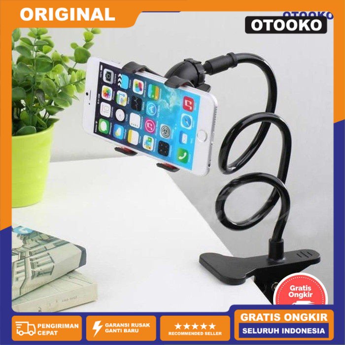 Lazypod Mount Bracket Penjepit Smartphone Phone Monopod Meja Youtube Podcast