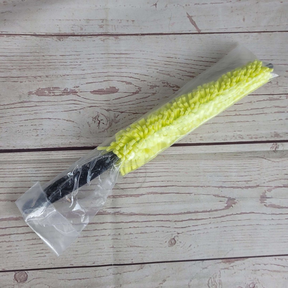 [TOSERBA_EMAK] - IDEATE Sikat Brush Pembersih Velg Ban Mobil Portable Car Wheel Wash - YQ013 - Yellow