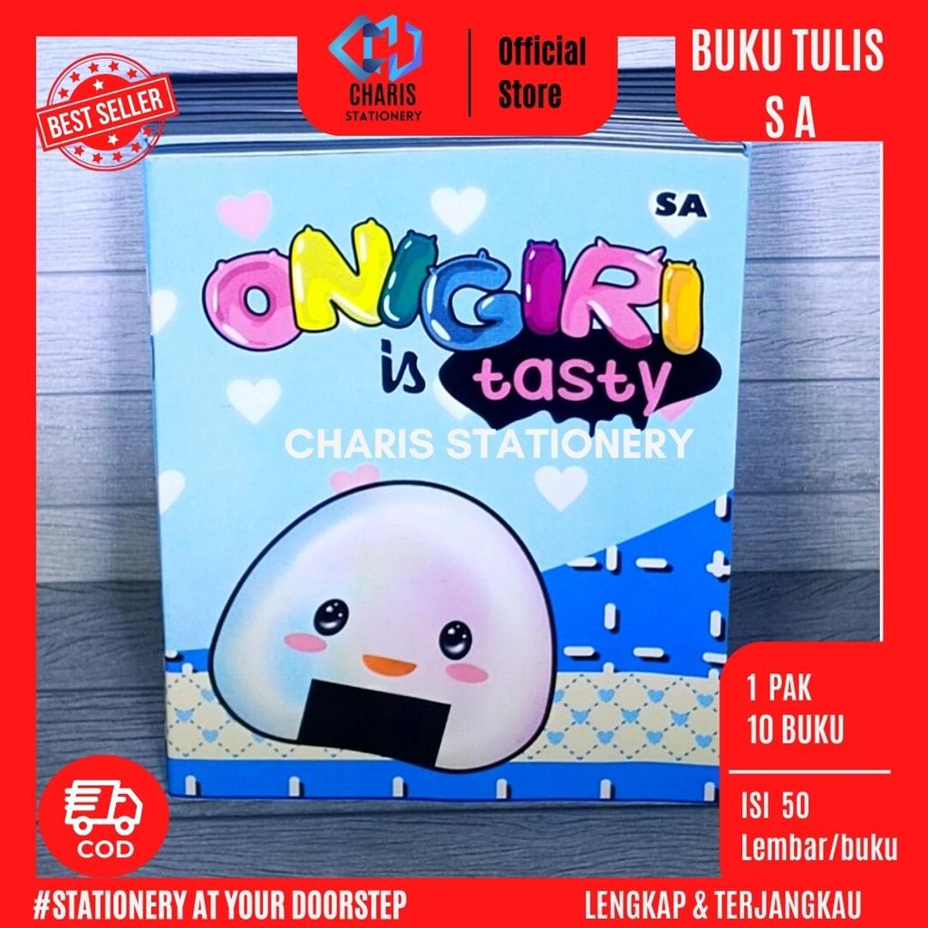 

CHARIS STATIONERY - Buku Tulis SA Isi 50 Lembar (10 Buku/Pak)