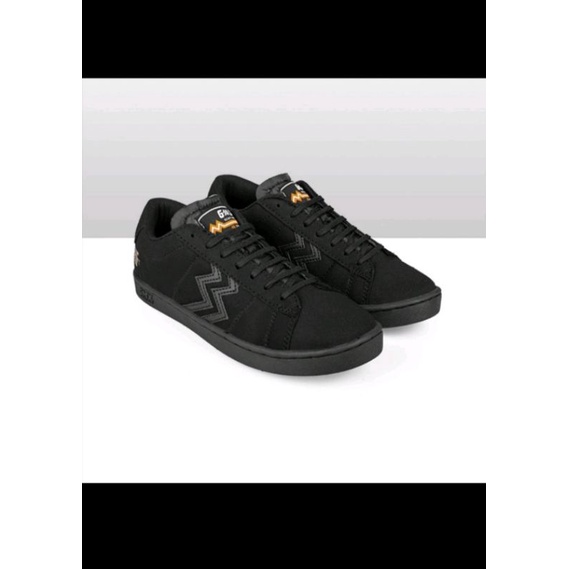 GEOFF MAX official HF COURT All Black sepatu shoes sneaker pria wanita