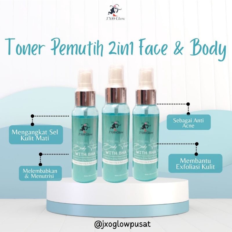 Toner Pemutih dan Anti Bruntus J'XO Glow