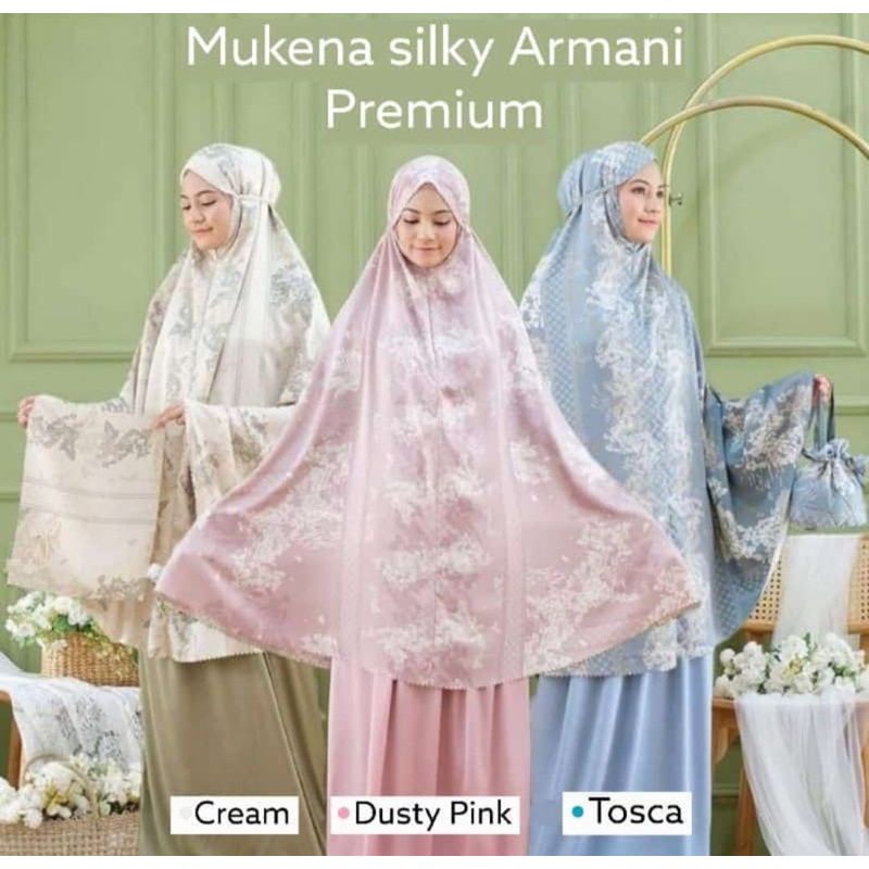Mukena Armany Silk Motif || Mukena Silk Dewasa