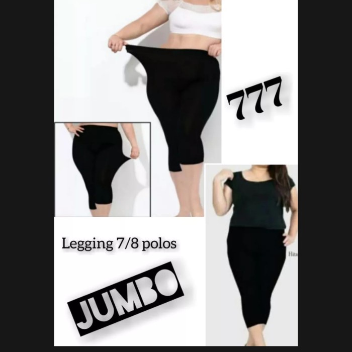 Legging Legging Wanita Hw Jumbo 7/8 Premium