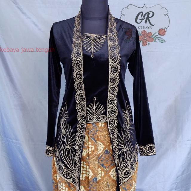 Bludru Dewasa Hitam Kutu Baru Murah Kebaya Bludru