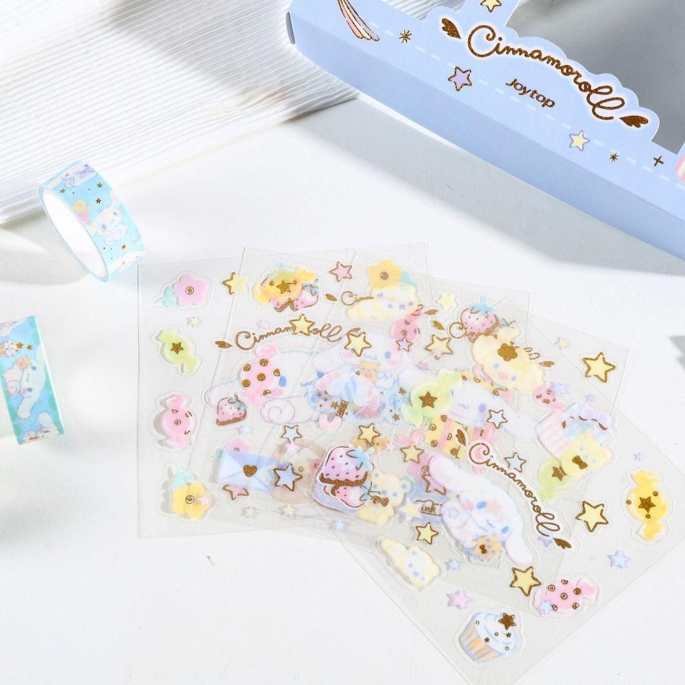 Mxbeauty Kaset Kantor Perlengkapan Sekolah Kartun My Melody Kertas Stiker Kado Dekorasi Stiker Untuk Gift Tape Stiker