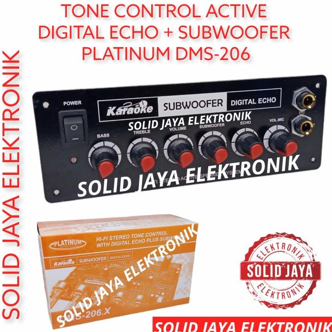 TONE CONTROL AKTIF ACTIVE DMS-206.X DMS 206 PLATINUM ECHO + SUBWOOFER