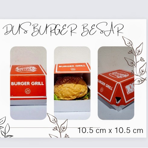 

Kardus Box Burger Besar 50 pcs - Packaging Dus Burger Besar Ready Stok