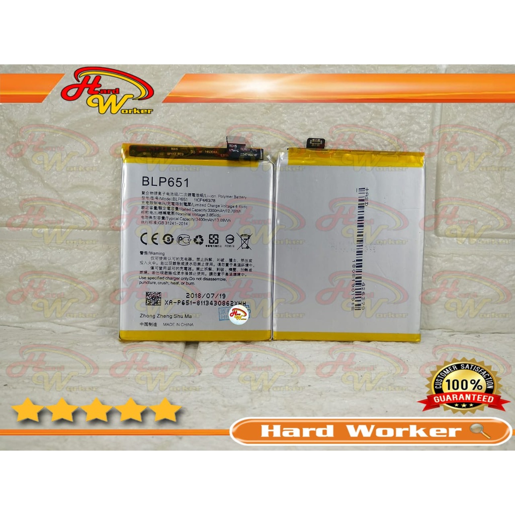 Baterai Battery Batery Batre Original Oppo R15 Pro CPH1831 PAAM00 BLP651 BLP-651 ORI