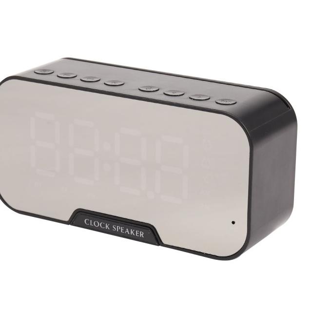 Speaker jam Bluetooth + Alarm dan Radio Tipe Q5 - Putih