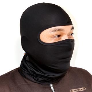 Masker Ninja Full Face Balaclava Spandex Hitam Polos Motor Helm