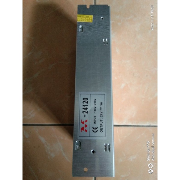 POWER SUPPLY DC 24V 5A INPUT AC 110/220V