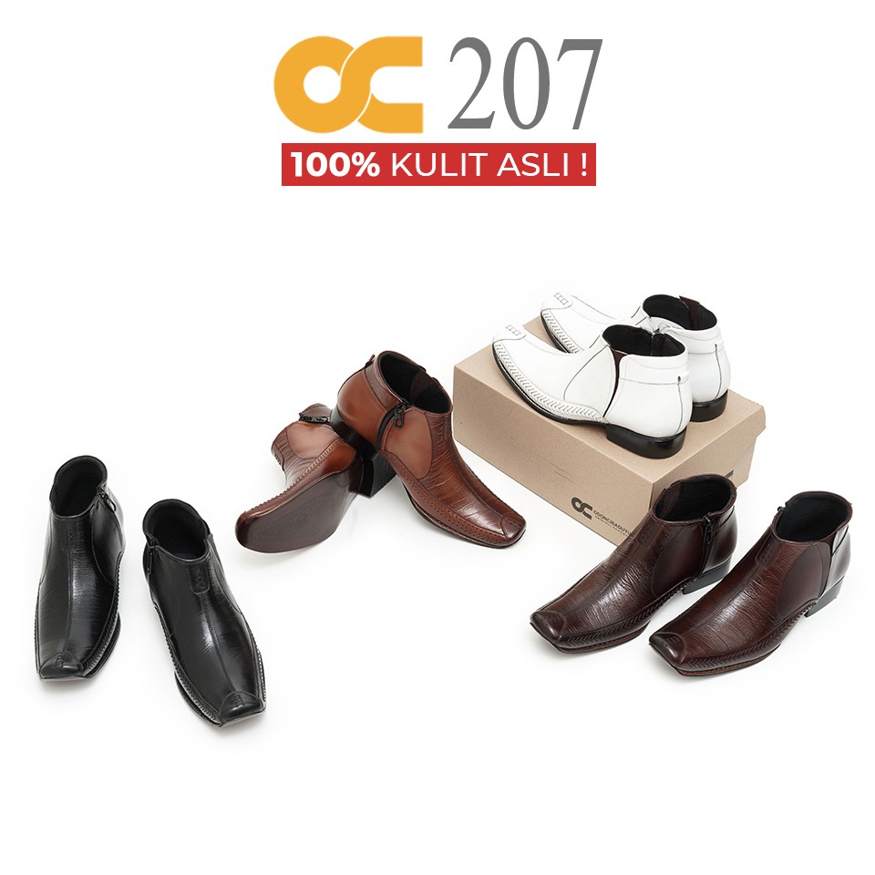 OC 207 SEPATU KANTORAN PRIA KULIT ASLI PREMIUM ODON CIBADUYUT