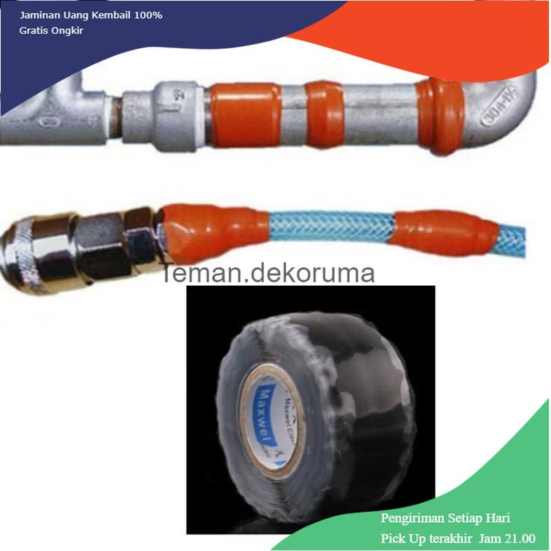 TD - PR2 Alloet Lakban Isolasi Pipa Ledeng Waterproof 25 mm x 3 m - A92-17