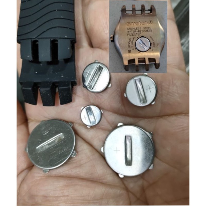 Penutup Baterai Jam Swatch Original