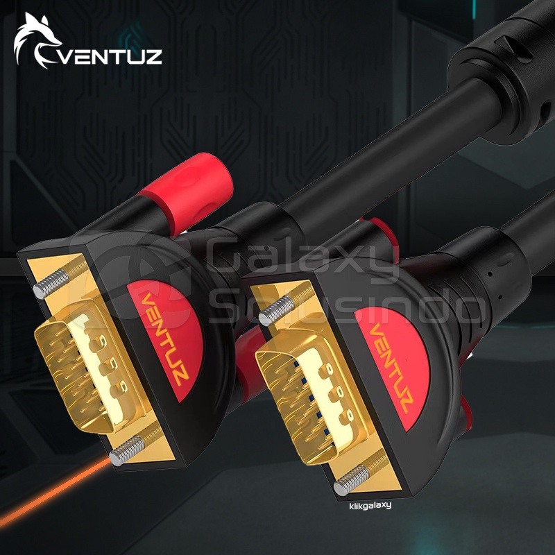 VENTUZ VGA to VGA 15 Pin Gold Plated Cable - 20m
