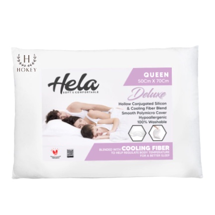 Bantal Tidur Hela Deluxe Queen Cooling Fiber