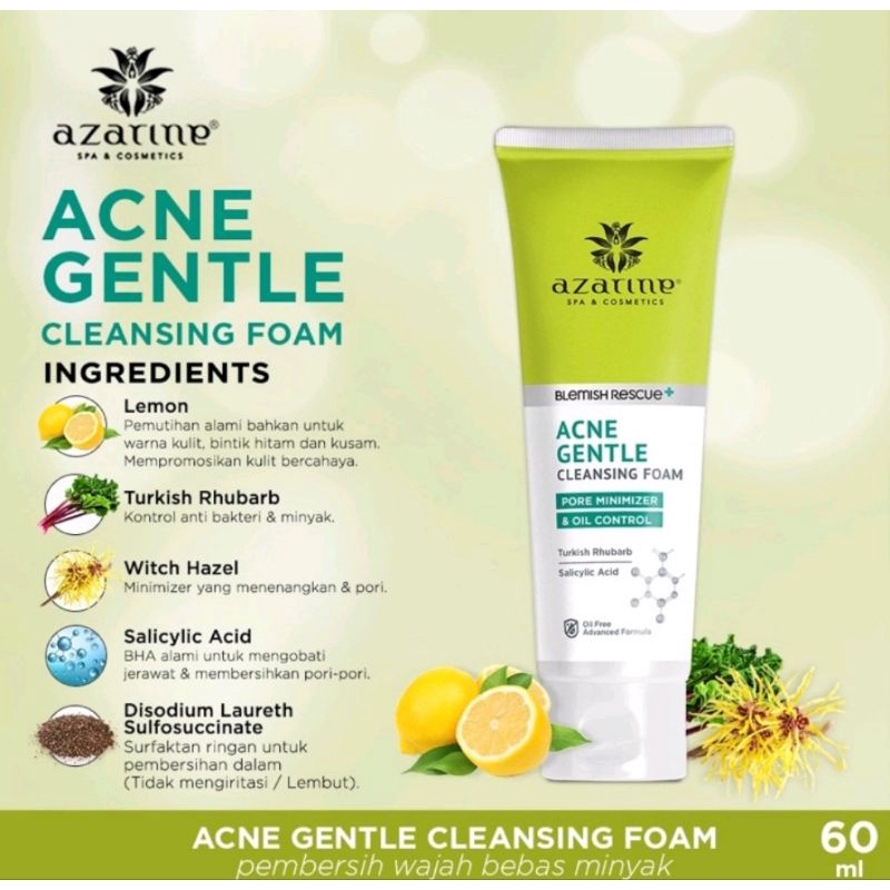 Azarine Acne gentle Foam Facial Wash