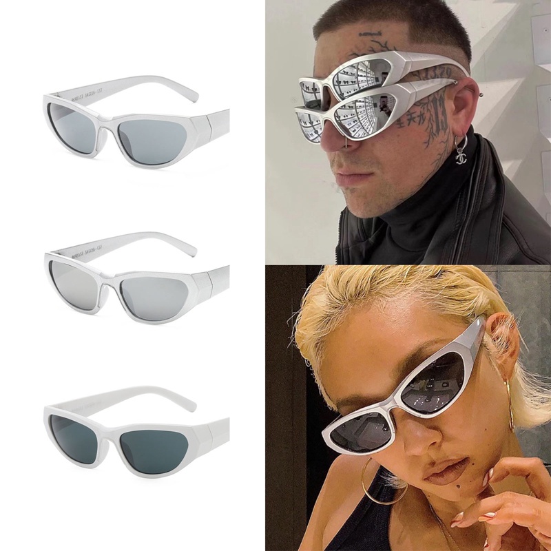 Fancyqube Kacamata Hitam Matahari Tepi Tebal Gaya Punk Hip-Hop Untuk Pria Dan Wanita