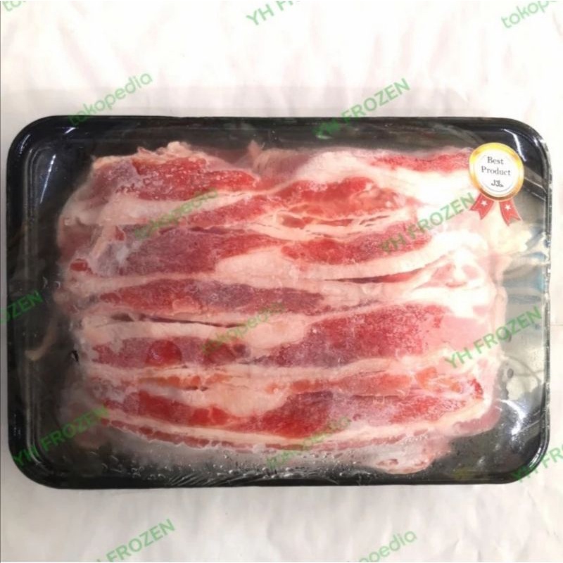 

Daging Beef slice lemak 500gr short plate Yoshinoya daging slice