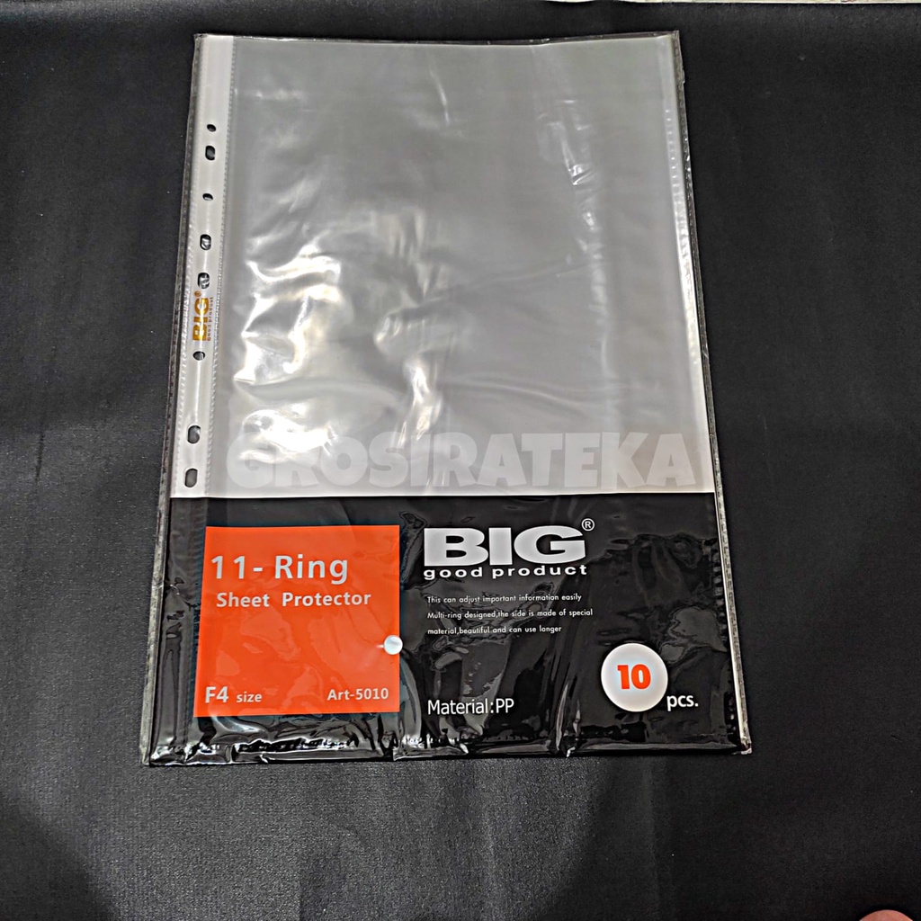 

PLASTIK SHEET PROTECTOR BIG MAP 5010 0.6M F4 ISI 10 LEMBAR