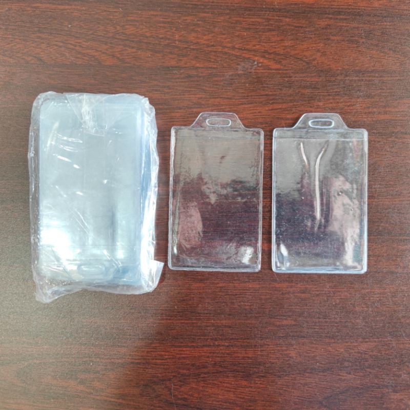 

Plastik ID Card 6 x 9 cm isi 100 pcs Name Tag Holder Panitia Pengenal Tegak Tidur