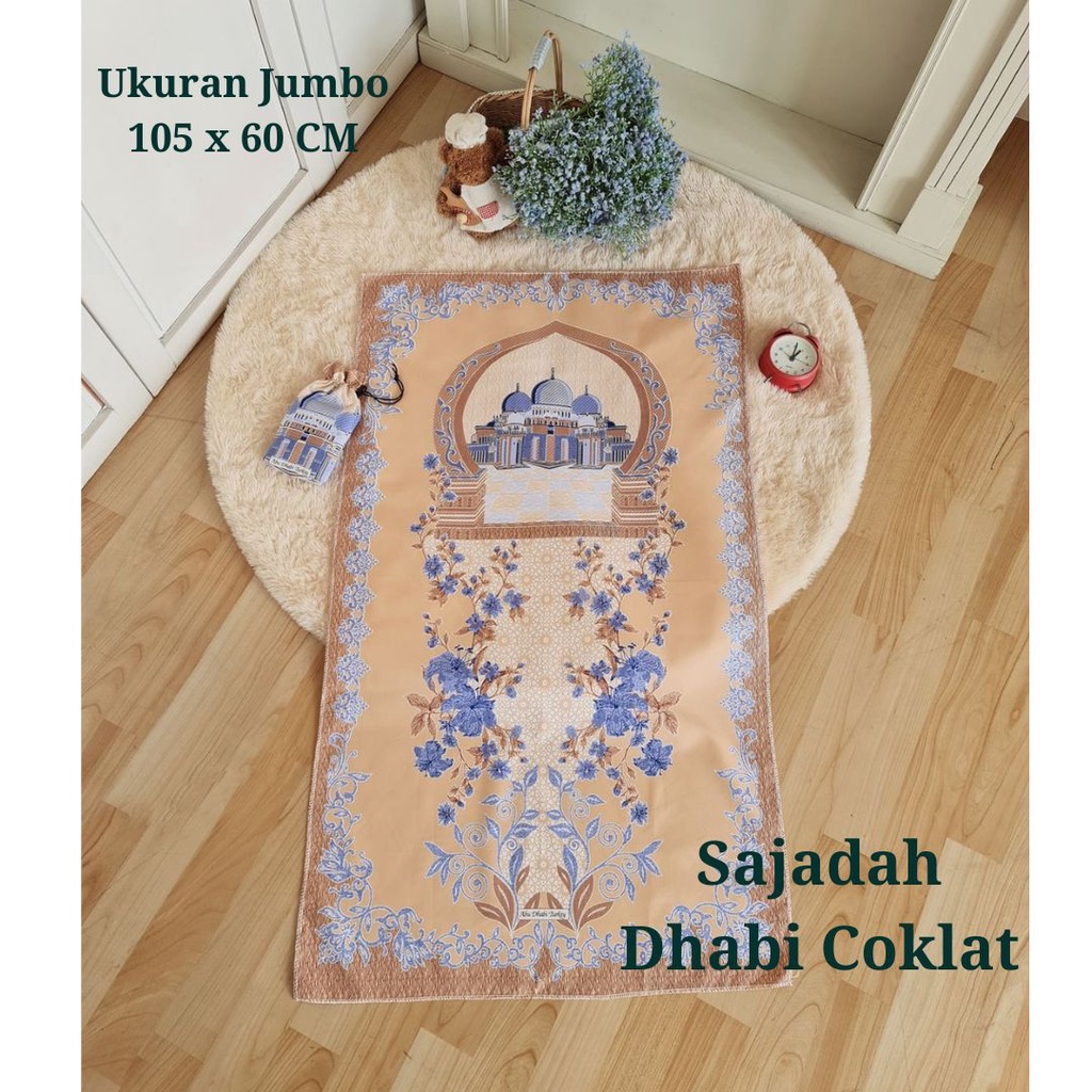 ABA - AGENBAJU - SAJADAH TRAVEL | SAJADAH SOUVENIR UMROH | SAJADAH JUMBO - oleh oleh haji - tahlihan - souvernir - bingkisan haji - 40 harian-thr lebaran -oleh oleh umroh - umroh-sedekah (READY STOCK)-SAJADAH DHABI COKLAT