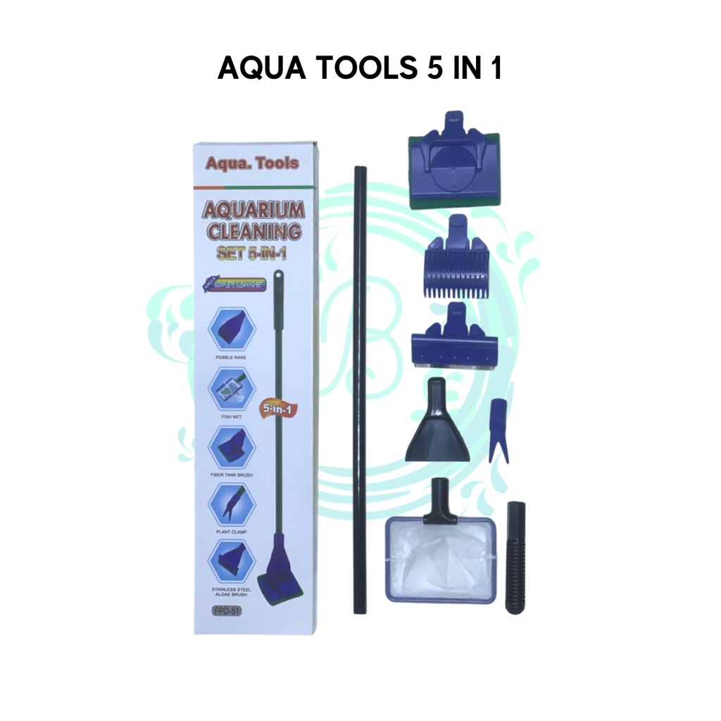 Paket Alat Pembersih Aquarium Alat Kuras Magnet Pembesih Aquarium