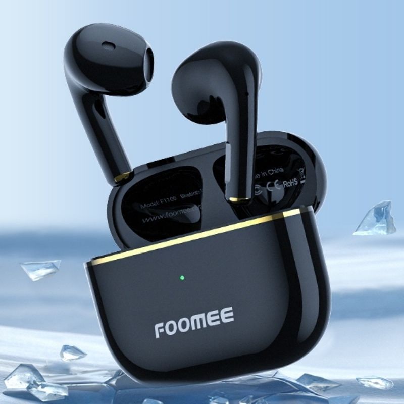 Headset Bluetooth TWS Foomee FT100 Music dan Game