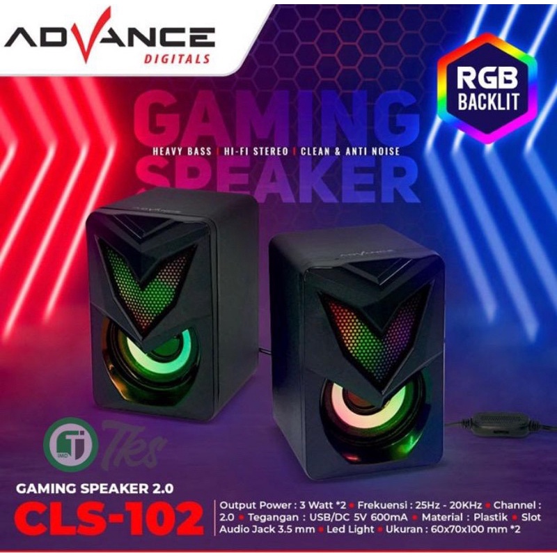 Jual Speaker Gaming Advance CLS102 For Pc Shopee Indonesia