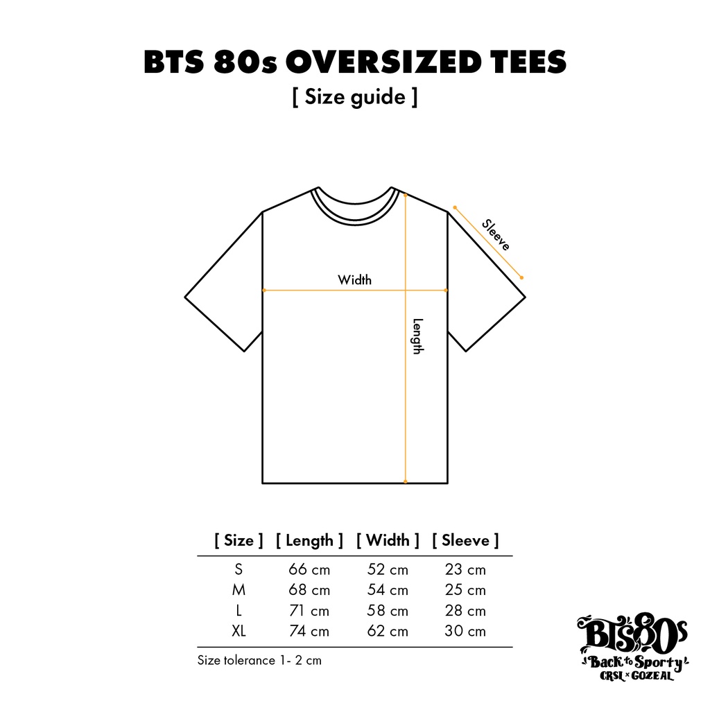 x Crsl | BTS 80’S | Oversize Tees