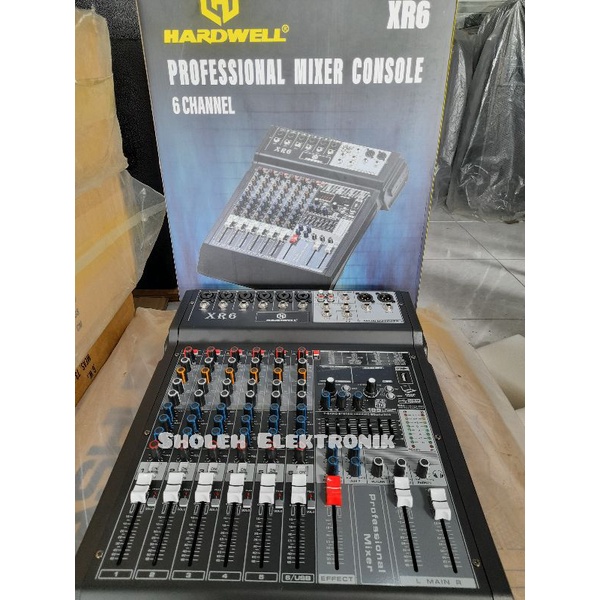 Mixer Hardwell XR6 hardwell xr6 Chanel Professional Mixer 6 channel