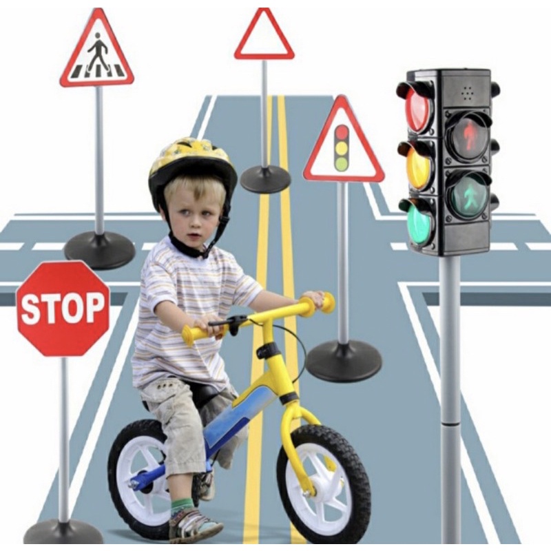 mainan rambu rambu lalu lintas | mainan lampu merah | traffic light | traffic sign | lampu lalu lint