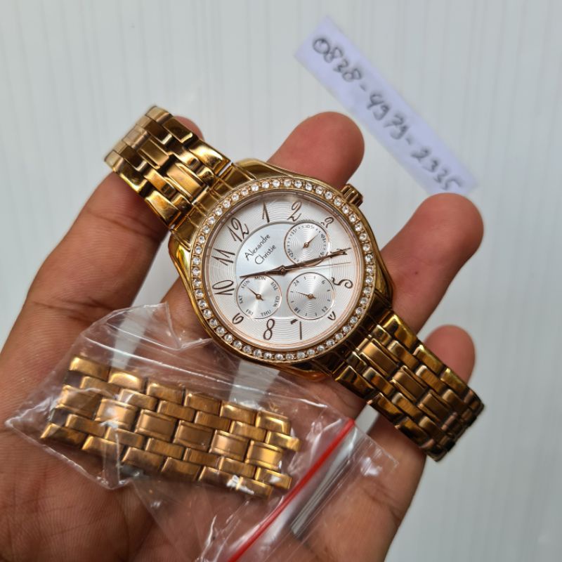 Jam Tangan Wanita Alexandre Christie AC 2497BF Second Preloved