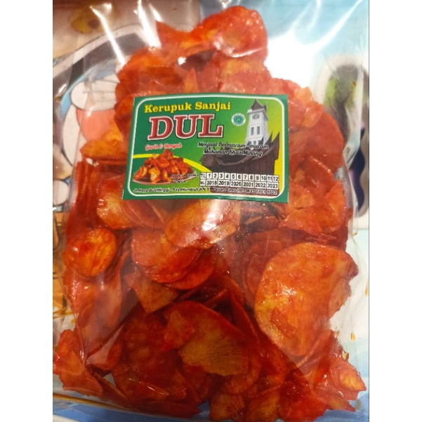 

Sanjai balado merah / keripik singkong balado DUL