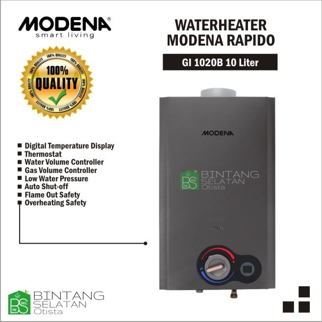 WATERHEATER MODENA RAPIDO - GI 1020 B 10LITER