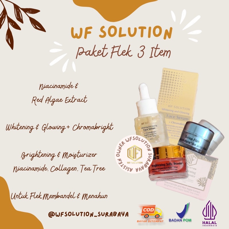 Paket flek 3 item wfsolution WF solution