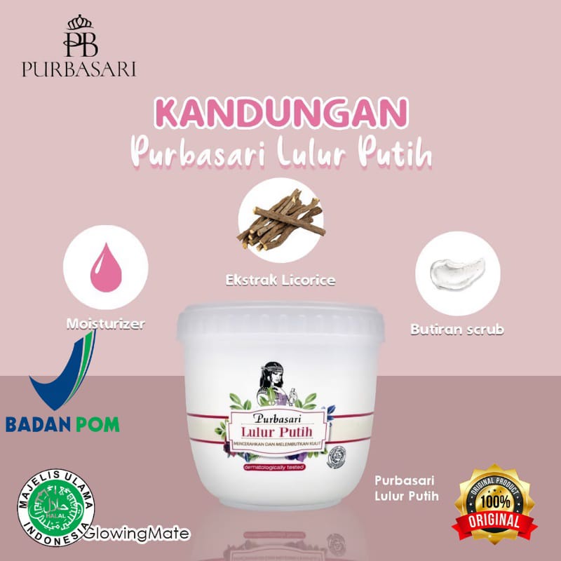 Purbasari Lulur Mandi + Body Scrub 100 gr (New)