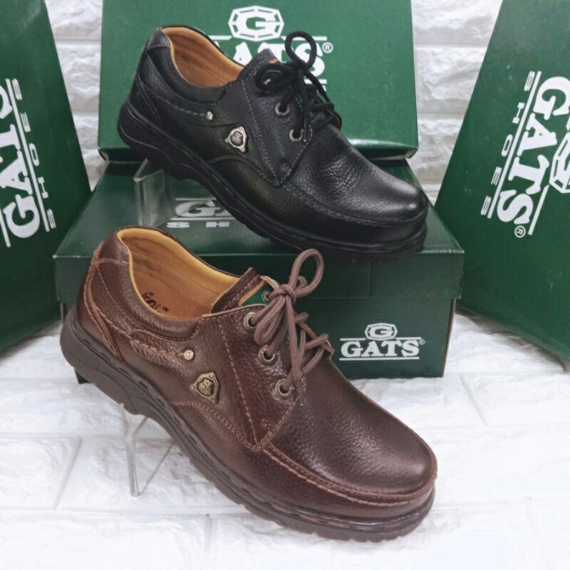 Sepatu Pria Gats LB003 hitam & coklat tua