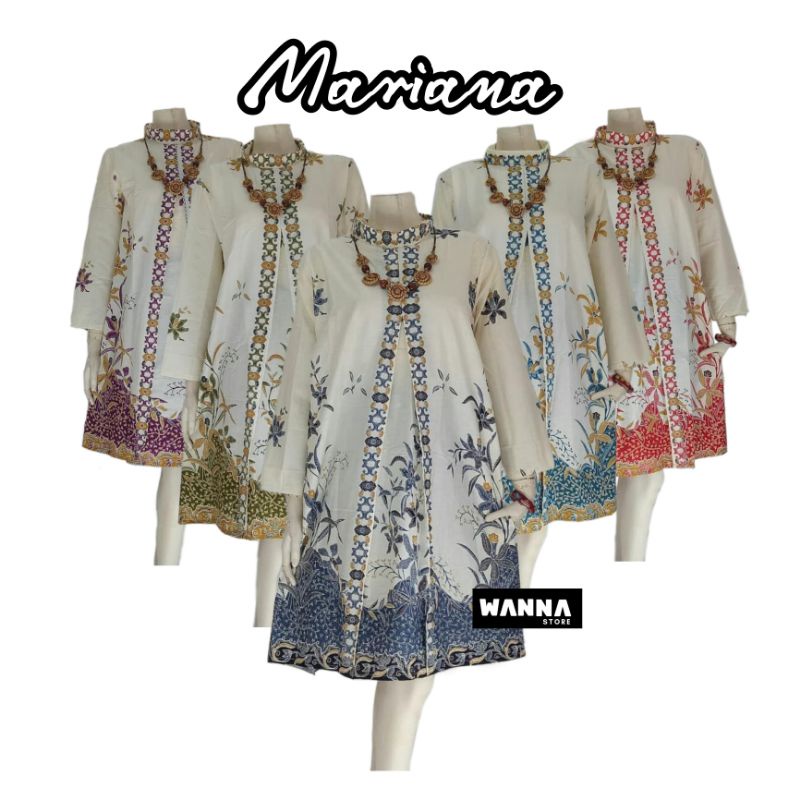 TUNIK BATIK TERLARIS ELEGAN ATASAN WANITA TUNIK BATIK MODERN CANTIK