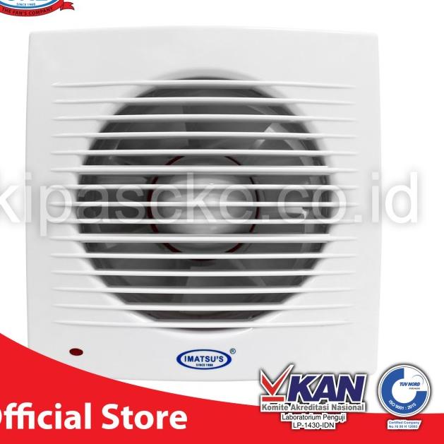 Imatsu Exhaust Fan Toilet 5 Inch Exhaust Dinding Blower Toilet