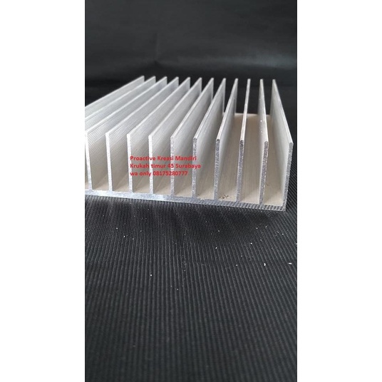 Pendingin power sanken p 40cm type 12 sirip Heatsink aluminium