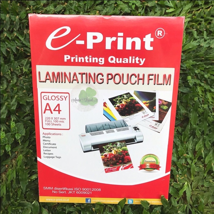 Plastik Laminating Pouch Film A4 100 mic 100sh murah