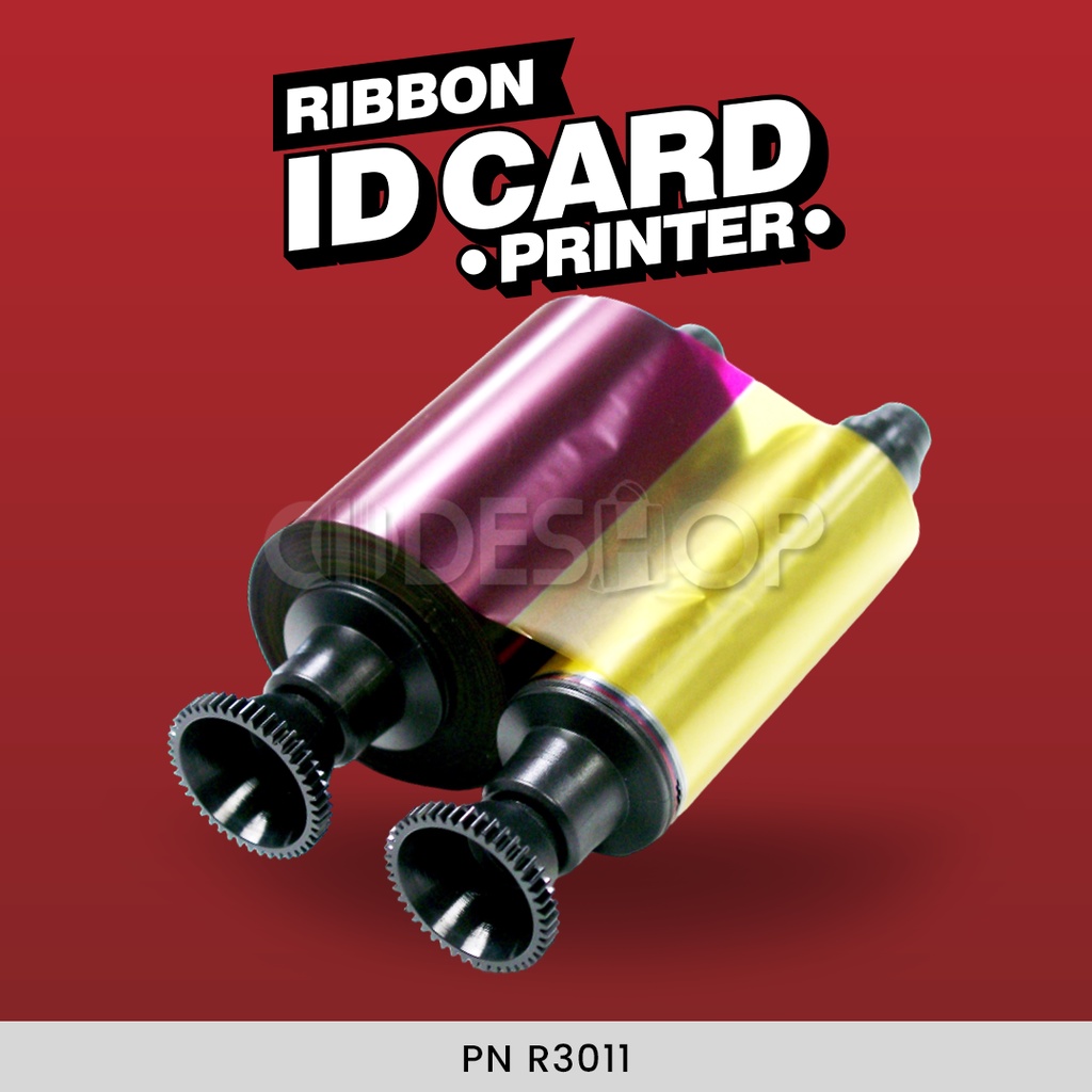 Ribbon Printer ID Card Evolis YMCKO 200 sisi PN: R3011
